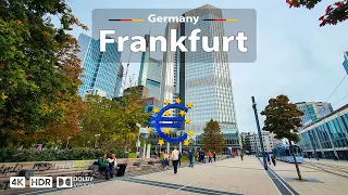 Frankfurt, Germany 🇩🇪 Amazing City Walking Tour 🌤️ 4K 60fps HDR | Exploring the City Center