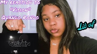 MY REACTION TO “Vision” By Quando Rondo 🤔 (Quando back to back with the video’s)🔥