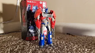 this is my review for transformers prime R.E.D optimus prime