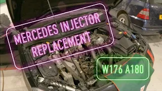 Mercedes Injector Replacement, A Class rough running , engine misfiring , w176 A180 ! FIXED !