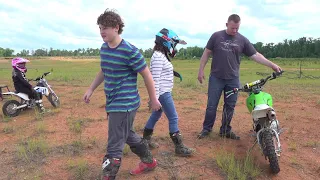 FAMILY DIRT BIKE TRIP (THE KIDS SHOW OFF THEIR NEW PETS) FUN DAY ;)