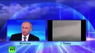 Прямая линия с Владимиром Путиным  Неудобные вопросы.