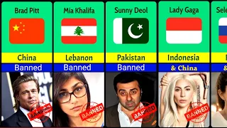 Famous Celebrities Banned From Other Countries ❌ || Banned Celebrities || World Data Info