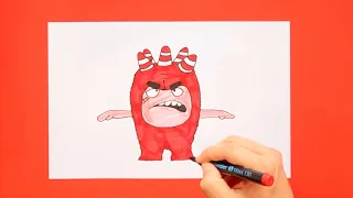 How to draw Fuse (Oddbods Character)