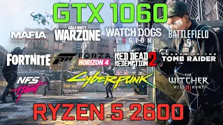 GTX 1060 3GB + Ryzen 5 2600 Test in 20 Games (2021)