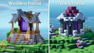 Minecraft: 3 Simple Nether Portal Design