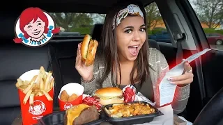 Letting The Person in FRONT of Me DECIDE What I Eat at Wendys | Steph Pappas