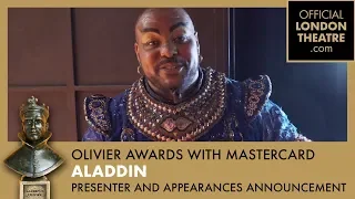 Aladdin presenter and appearances announcement for the Olivier Awards 2019