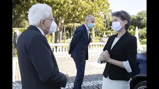 Il Presidente Mattarella incontra la Presidente Svizzera Simonetta Sommaruga - www.HTO.tv