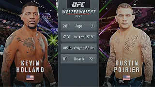 Kevin Holland Vs. Dustin Poirier : UFC 4 Gameplay (Legendary Difficulty) (AI Vs AI) (PS5)