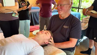 Face and head massage by Naturopath Brandon Raynor