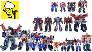 Different Transformer Optimus Prime Armada TFP robots in disguise トランスフォーマー 變形金剛 robots to vehicles