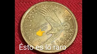 ☝️!se busca pronto!!! vale $350 dólares 💵💰 moneda Sacagawea año 2000p rotated die error