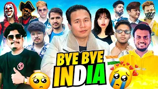 Bye Bye India 🥺 Old Memories with Free Fire Youtubers Gyan bhai, Raistar, Amitbhai & Ajjubhai