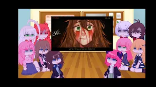 meninas de anime reagindo ao rap natal das Creepypasta (especial de natal atrasado as na descrição)