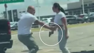 Couple charged after road rage shooting in north Harris County caught on video