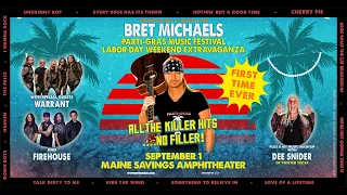 Bret Michaels | Sunday, September 1st | Maine Savings Amphitheater | Bangor, ME