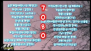 ♥7080낭만이 그리워지는 노래❤추억의 감성노래❤7080♥