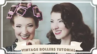 How To Curl Your Hair // Vintage Sponge Rollers Tutorial