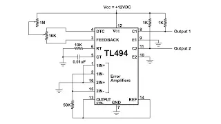 TL494 Pulse Width Modulation Control Circuit