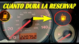 Cuanto dura la reserva? (Cuanto tarda en quedarse sin gasolina después que aparece la luz)