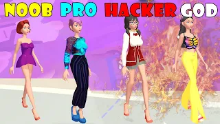 NOOB vs PRO vs HACKER vs GOD - Fashion Battle girl game