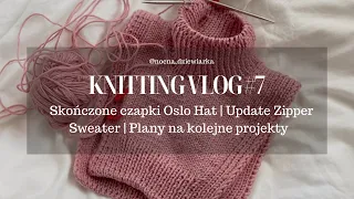 Skończone czapki Oslo Hat | Jak mi się dziergało Terrazzo Neck Junior | WIP | Knitting Vlog #7