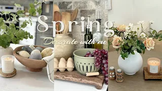 || Spring Decorate Part 1 || Neutral Easter Decor || McGee & Co, Target, HomeGoods & more ||