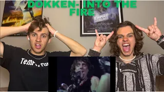 Twins React To Dokken- Into The Fire!!