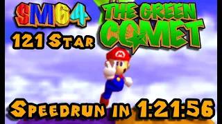 [WR] SM64 The Green Comet - 121 Star Speedrun in 1:21:56