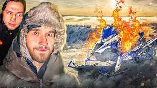 УГАРНОЕ УТРО🤣| СОЖГЛИ СНЕГОХОД ЗА 400К🔥