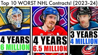 These Are The 10 WORST CONTRACTS In The NHL… (2023-24 NHL Rankings & Binnington/Gallagher Rumors)