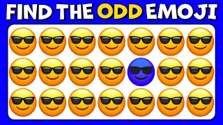 FIND THE ODD EMOJI OUT How good are your eyes Spot the Difference Emoji Quiz Emoji Challenge Video