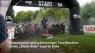 Schlammiger Hindernislauf: So sieht es beim „Xletix Kids“-Lauf 2023 in Köln aus