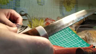 Саамский ножи. ЭИ 107(клапанная сталь). Нож оленевода.