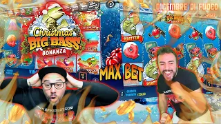 SLOT ONLINE - Partita pazza a BET MAX alla CHRISTMAS BIG BASS BONANZA 🎅🎣🎰 | 🎄DICEMBRE DI FUOCO 2023🔥