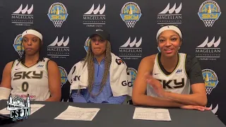 Chicago Sky Postgame: Diamond DeShields & Angel Reese (5/18/24)