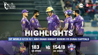 ILT20 S2 | English - HIGHLIGHTS | Sunil Narine & David Warner | ADKR vs DC - T20 | 3rd Feb