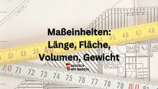 Zentimeter, Quadratzentimeter, Kubikzentimeter... - Maßeinheiten auf Deutsch