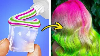 Cool Hair Dyeing Techniques, Nail Art Ideas And Makeup Trends