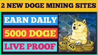2 New Free  Doge Mining Site 2021 || How to Mine Dogecoin || 500 Doge Live Withdrawal || Free Doge
