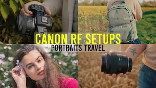 Canon RF - What’s in my Camera Bag? Portraits/Travel/Video (Canon R5/R6 Mark II/C70)