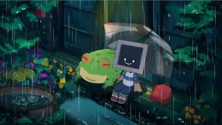 Heavy rainy day • calm your anxiety, relaxing music • lofi hip hop mix • aesthetic lofi