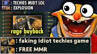 There's Still No Solution how to beat Techies Mid in 7.29b -- WTF Nonstop Bully "Rage Buyback"