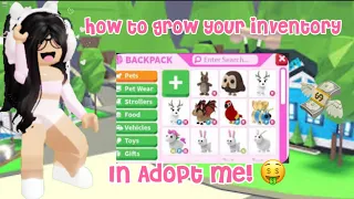 How To Grow Your Inventory In Adopt Me! 🛍️✨⚡️