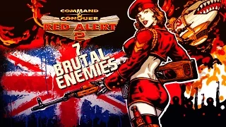 Red Alert 2 - Great Britain [ 1 Vs 7 Brutal  Enemies ] - [ Heck Freezes Over ] Victory in 17 minutes