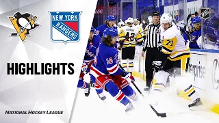 Penguins @ Rangers 1/30/21 | NHL Highlights