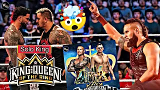Jey vs Solo king of the Ring Final 🤯 | Solo Replace Tama Tonga 😈 | Randy vs Gunther 👑 #wwe #wweindia