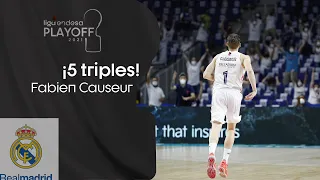 FABIEN CAUSEUR: 5 triples en semifinales | Playoff Liga Endesa 2021