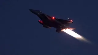 F-15 Eagles full afterburner take offs